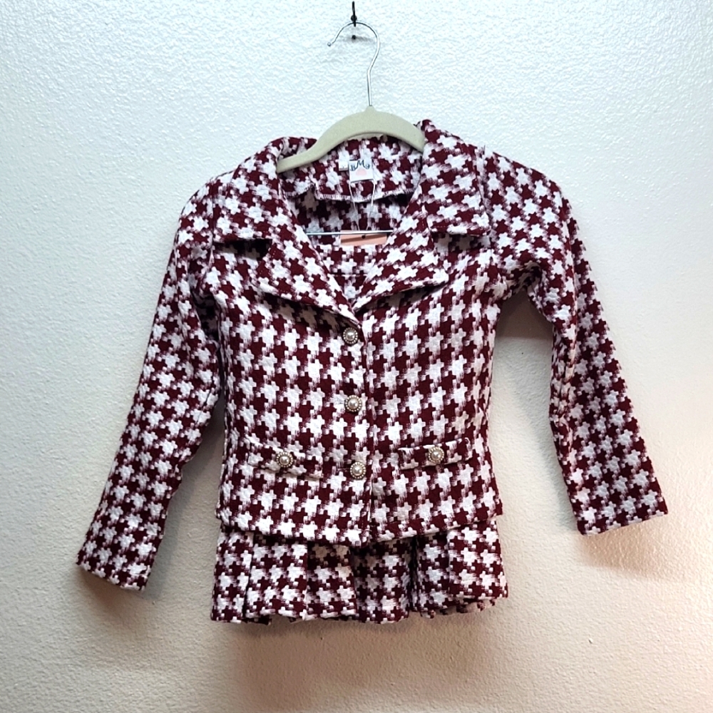 NWT Mia Belle Girls 2pc Blazer And Skirt Set